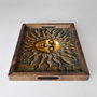 Aberto Design REF025 Bandeja de Madera Maciza para el Hogar, Impresión UV sobre MDF, 48 x 38 x 4 cm